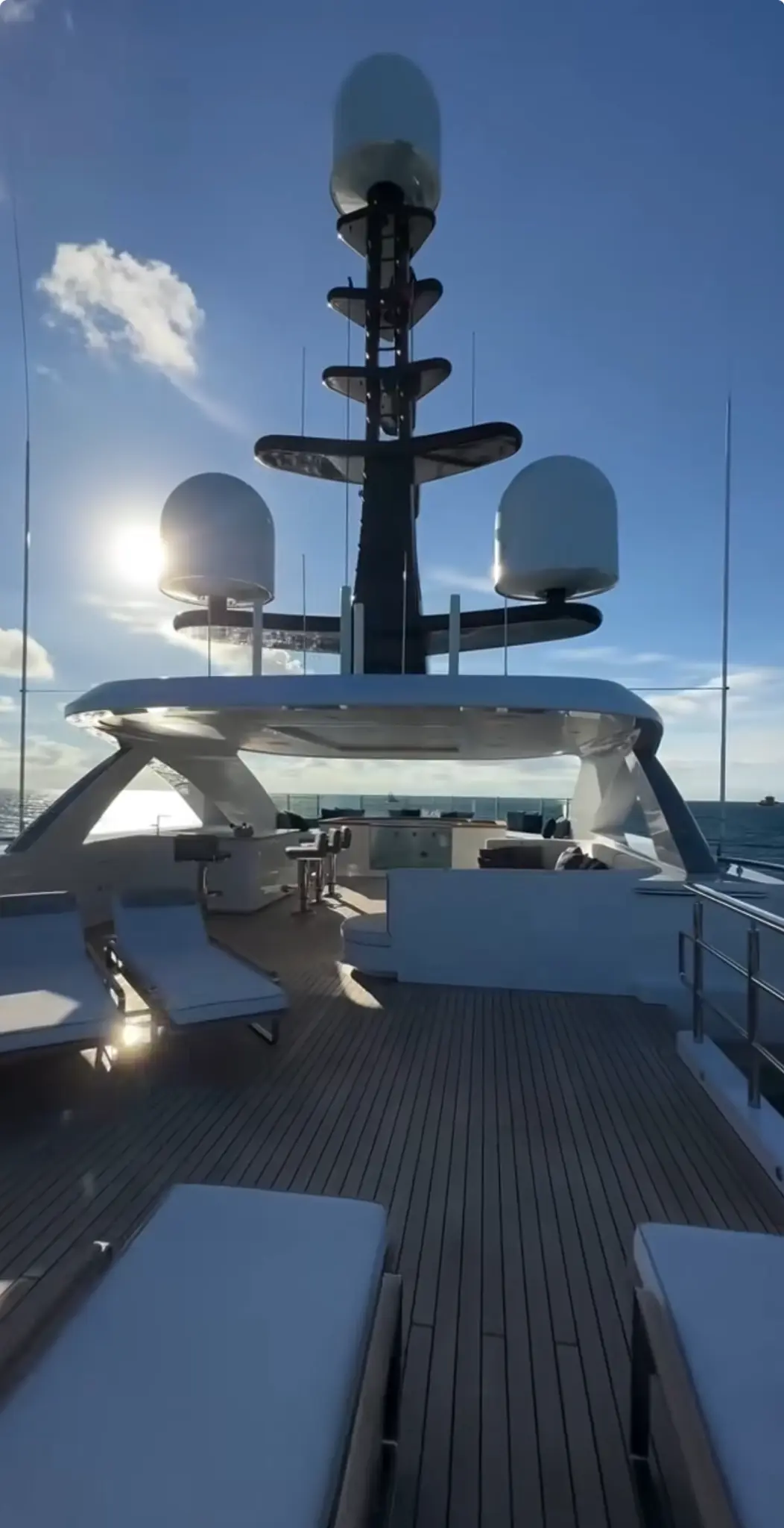 Luxury yacht deck — aspirational lifestyle